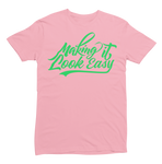 Script - pink/green