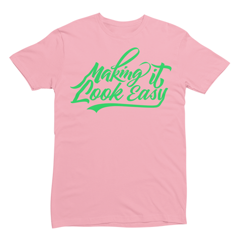 Script - pink/green