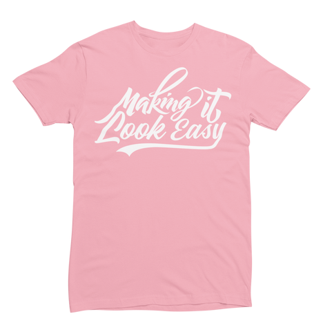 Script - pink/white