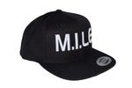 M.I.L.E. Classic Logo Snapback Hat - Black