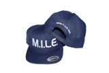 M.I.L.E. Classic Logo Snapback Hat - Navy