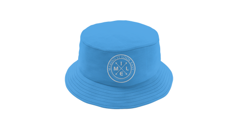 Bucket Hat - Turquoise/White