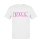 Box Logo tee - White/Pink