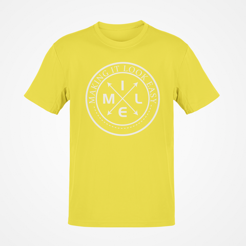 Large Patch Tee - Yellow/White